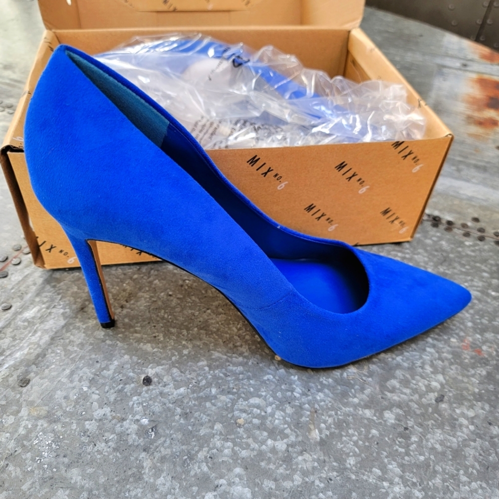 Mix No. 6 NEW Blue Suede Heels